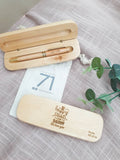 Personalized Wooden Pen Set (Nationwide Delivery)