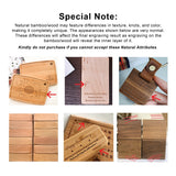 Personalized Luxury Acacia Wood Plate Set (2pcs) (4-6 working days)