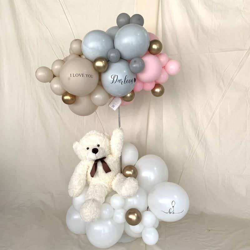 Balloons & Teddy Bear Delivered at From You Flowers