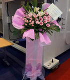 Pink Flower Stand