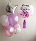 Purple & Pink Bubble Balloon Bouquet