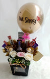 Mix Roses Choc Box with Double Latex Balloon (Negeri Sembilan Delivery only)