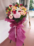 Congrats Floral with Colorful Bloom Flower Stand (Negeri Sembilan Delivery Only)