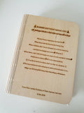 Personalized Wooden Notebook (Nationwide Delivery)