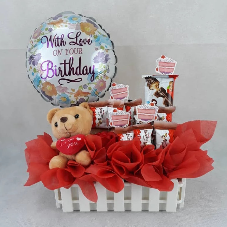 Birthday Chocolate Box with Love Bear