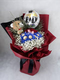 Ferrero Roses Bouquet With Graduation Bear