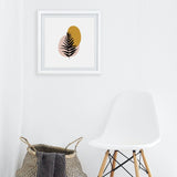 White Square Frame - Palm Leaf Boho (Nationwide Delivery)