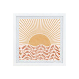 White Square Frame - Sun Rise (Nationwide Delivery)