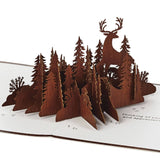 Deer in Forest Scene 3D Pop-Up Father's Day Card (Father's Day 2021)