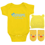 TeezBee Just Arrived Baby Boy - Baby Blue Text Gift Sets
