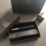 Personalised Leather Pen Holder + Wooden Pen Set