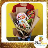 Beehive Chocolate Samyang Korean Instant Noodles with Seaweed Bouquet Gift Set | (West Malaysia Delivery Only)