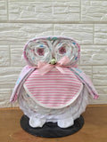 The Owl Diaper Cake For Baby Girl (West Malaysia Delivery Only)