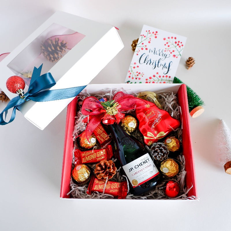 Merry Miniature Red Wine Chocolates Gift Set (Self Pickup Only) Giftr