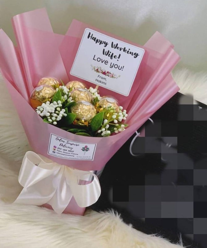 Simple Fererro Bouquet (Penang Delivery Only) | Giftr - Malaysia's ...