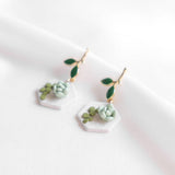Succulent Handmade Polymer Clay Earring #7