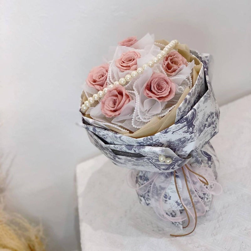 Dior Preserve Rose Russian Flower Bouquet (Johor Bahru Delivery