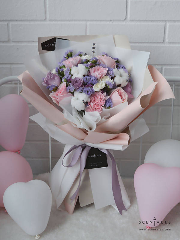 (Valentine's Day 2020) Fluffy Cloud 2.0 Fresh Flower Bouquet