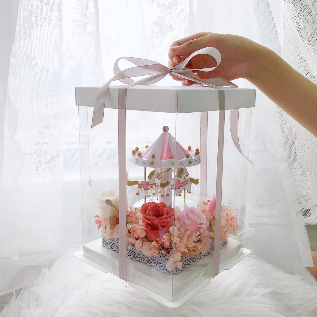 Pink Merry Go Round Merry Go Round Preserved Flower (Pink) | Giftr - Malaysia's Leading ...