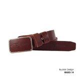 Plaque Buckle 40mm Argentina Leather Belt (Nationwide Delivery)