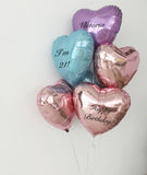 Metallic Hearts Foil Balloon Bouquet