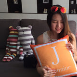 Personalised Two-Tone Cushion (Pre-order 2 to 4 weeks)
