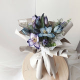 Catherine (Brush Stroke Blue Tulip Flower Bouquet)  | (Klang Valley Delivery)