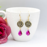 Glamour Ruby Rose Earring