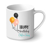 Personalised Birthday Mug - Balloons