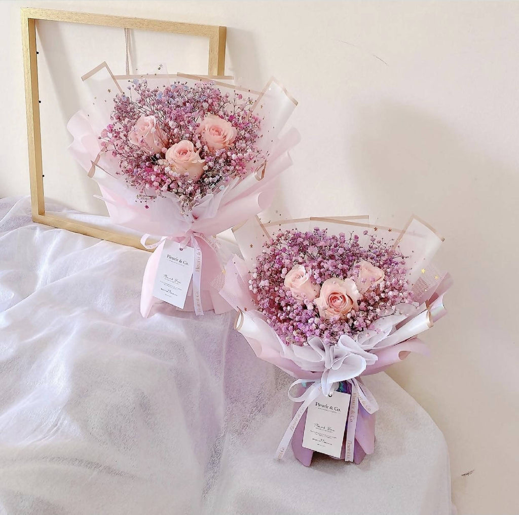 Dreamy Mix Starry Rose Flower Bouquet (Kuching Delivery Only)