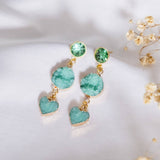 Sparkle Druzy Blue Earring Handmade Earring