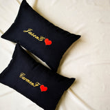 Personalised Couple Pillow (Linen)(2 Pillows)