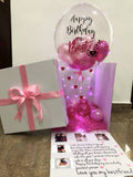 Happy Birthday' Surprise Balloon Box in Pink