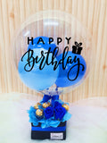 Blue Soap Rose Ferrero Rocher With Balloon