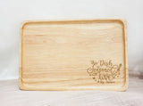 Personalized Wooden Serving Tray (Nationwide Delivery)