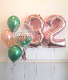 Helium Balloon & Number Balloon Helium Bundle Set (Kuching Delivery Only)