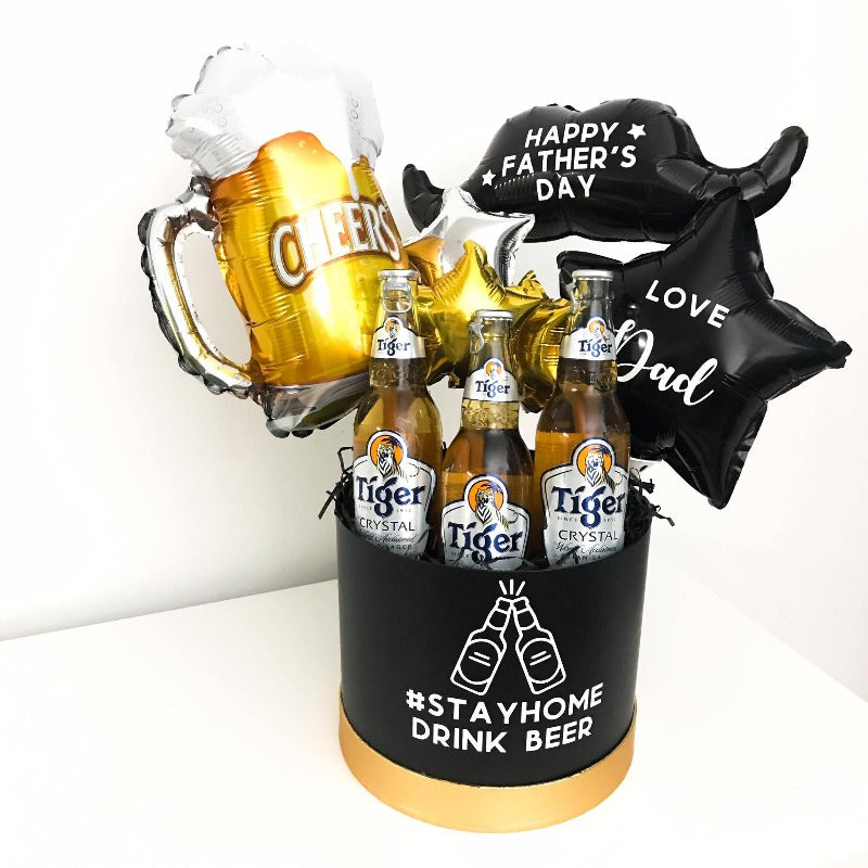 Tiger Crystal Beers Stay Home Gift Box
