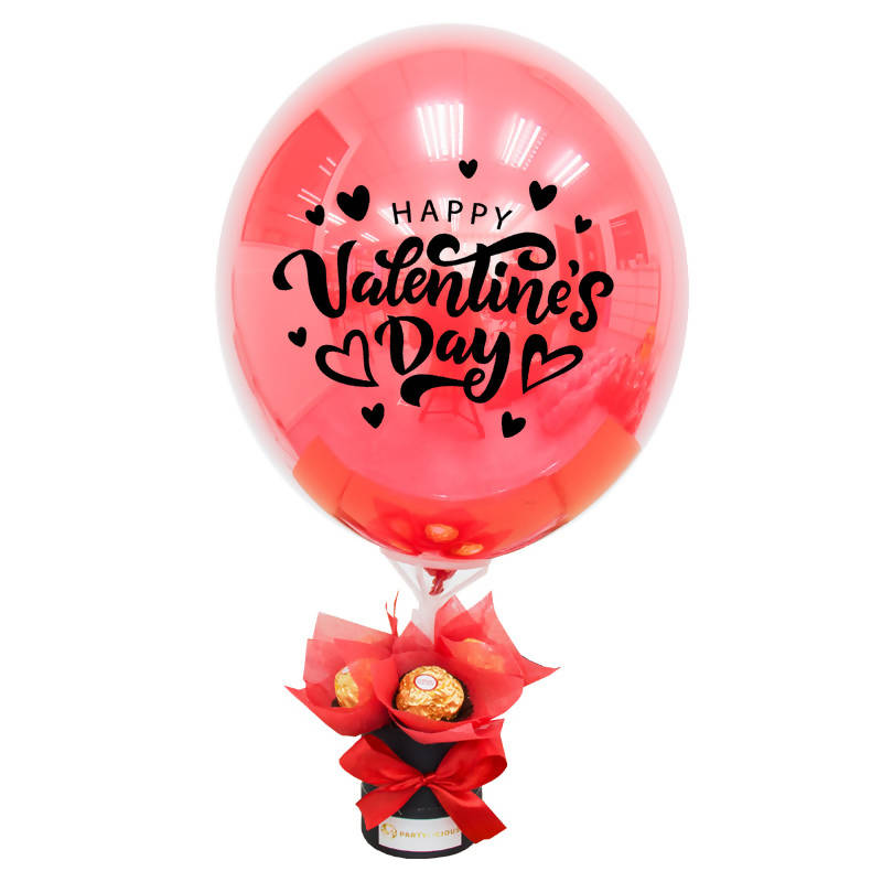 Valentine's Day Classic Aqua Balloon Chocolate Bouquet – One Image Balloon  Sdn Bhd