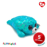 Ty Toys Flippables Waves The Sequin Aqua Seal Sequins Soft Toys (Nationwide Delivery)