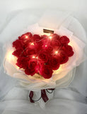 Red Soap Roses Flower Bouquet (Valentine's Day 2020)