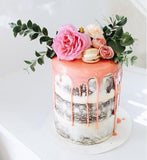 Flowers & Macaron Cake (Penang Delivery Only)