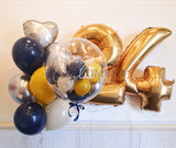 Helium Balloon & Number Balloon Helium Bundle Set (Kuching Delivery Only)