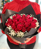 Valentine's speacial Eternal Love Bouquet (24 Red Roses) | (Klang Valley Delivery Only)