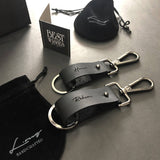 Leather Stylish Couple Keychain Set