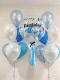 Customised Bubble Balloon Package (Pastel Blue & White Theme)