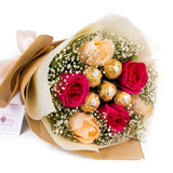 Red Roses & Chocolates Bouquet