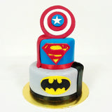 Superhero Cartoon Logo Cake