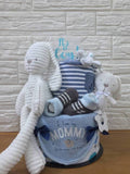 The Bunny Diaper Cake For Baby Boy Set B (West Malaysia Delivery Only)