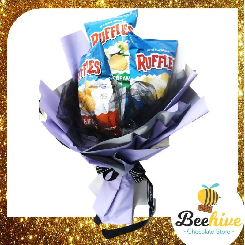 Beehive Ruffles Chips Premium Bouquet Gift Set | (West Malaysia Delivery Only)