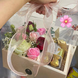 Artificial Soap Flower Hand Carry Gift Box (Kota Kinabalu Delivery Only)